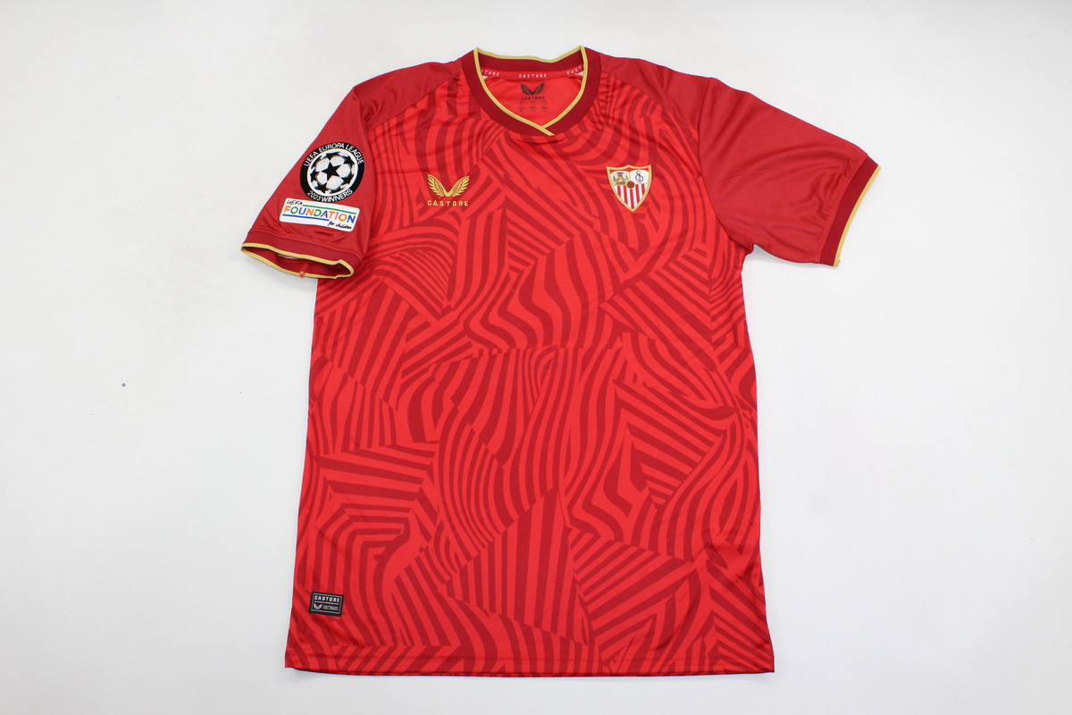 camisa sevilla vermelha